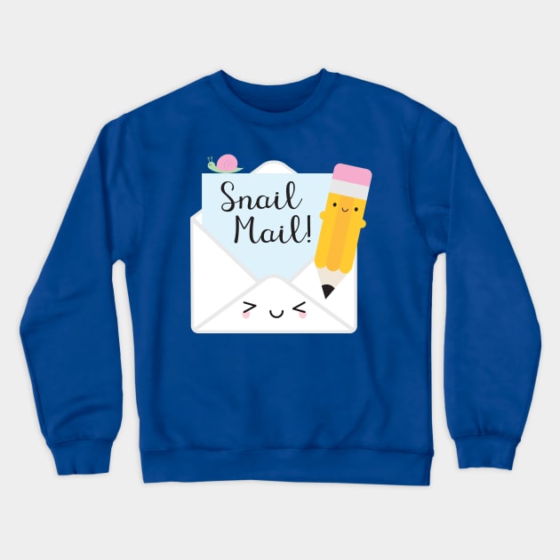 Kawaii Snail Mail Crewneck Sweatshirt by marcelinesmith